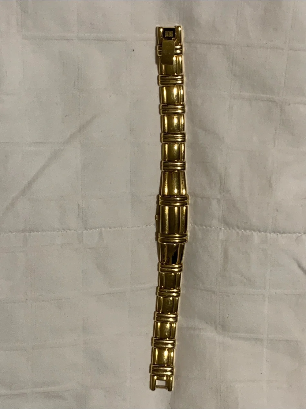 Citizen Peek-a-Boo Bracelet Watch in Gold-Tone with Mother-of-Pearl Dial